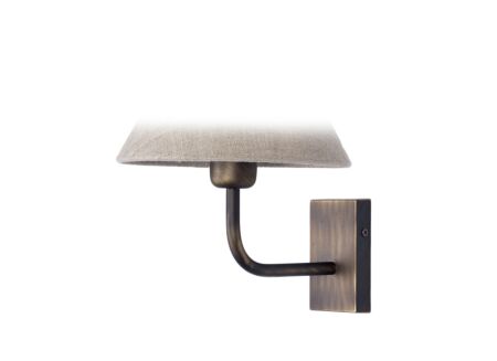 Wandlamp goud 60W E27