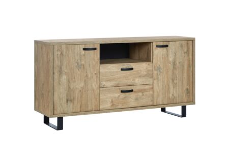 Dressoir Como 1 170cm - melamine - golden oak