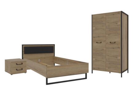 Kinderkamer met 2-deurs kast