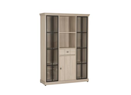 Vitrinekast 145cm - decor - beige