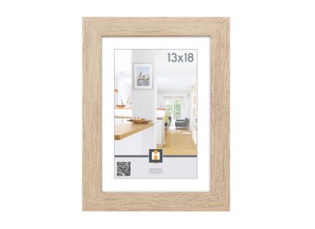 Fotokader Livorno 18x13cm - hout & glas - grijs