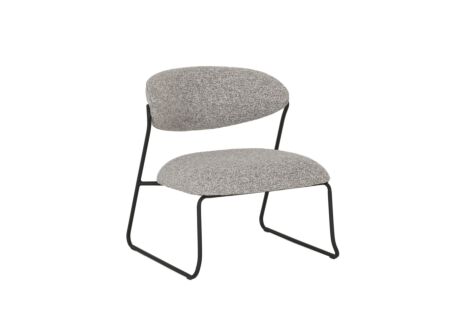 Stoel Folly 65x67x70cm - stof - grijs