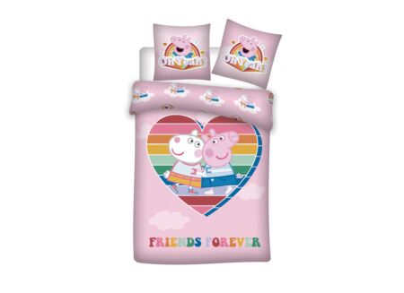Dekbedovertrek Peppa Pig 140x200cm microvezel