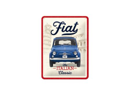 Plakkaat 15x20cm Fiat 500
