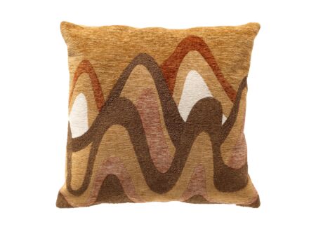 Kussen Mouna 45x45cm - polyester - honey mustard