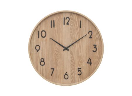 Wandklok Ivana Ø55cm - MDF - bruin