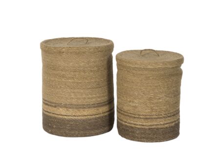 Linnenmand Ravi set van 2 - zeegras - naturel