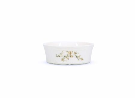 Kom Retro Ø13x5cm - porselein - wit