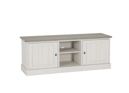 Tv-meubel 172cm - meubelplaat - lariks & bruine eik