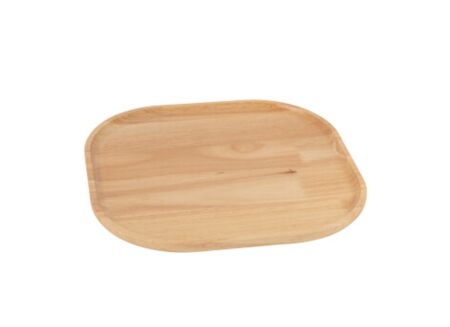 Dienblad 29x30cm - rubberhout - naturel