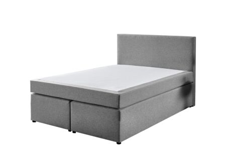 Boxspring BX890 160x200cm - stof - lichtgrijs
