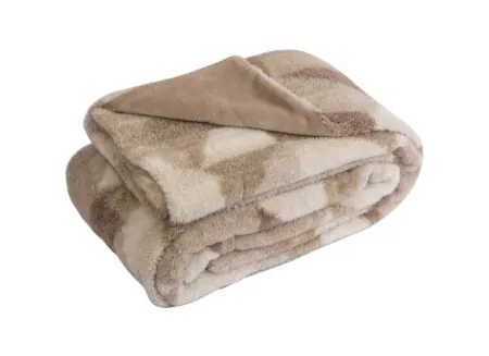 Plus Important - Plaid Porto 150x200cm polyester café au lait