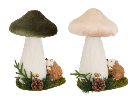 Herfstdecoratie Champignon Egel H30cm Herfstdecoratie Champignon Egel H30cm