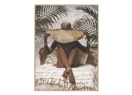 Print op canvas Eliane 58x78cm - MDF & canvas - multicolor