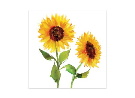 Serviette Two Sunflowers 33x33cm - papier - multicolor 20 stuks