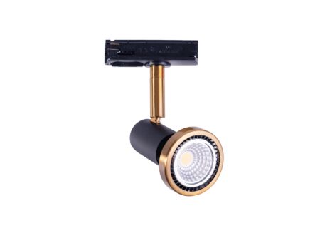 Railverlichting Spot monofase zwart/brons 50W GU10