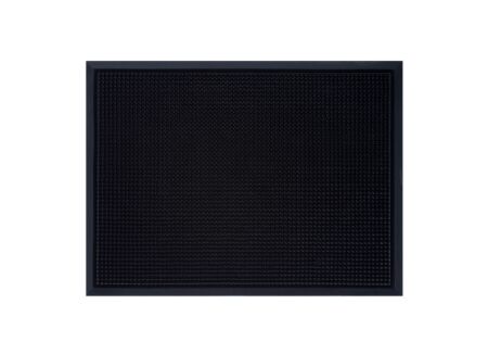 Deurmat rubber studmat 60x45cm rubber zwart