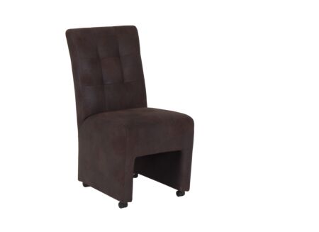 Stoel Porto 50x62x96,5cm - polyestervezel - bruin
