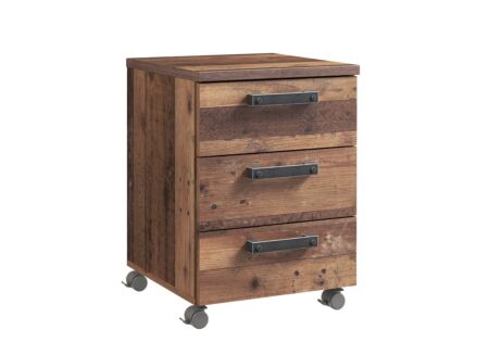 Ladeblok Clif-B 40x42x56cm - meubelplaat - old wood/beton