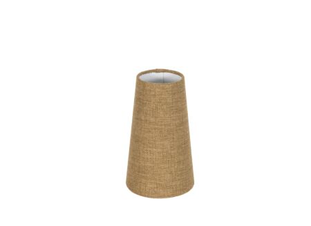 Abat-jour Ø15cm - tissu - caramel
