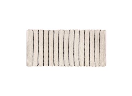 Tapijt 50x120cm zwart wit