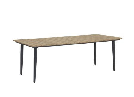 Tafel Brisk 220x100cm - teak massief & aluminium  - naturel