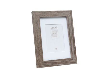 Fotokader S66KH3P1  15x10cm - hout & glas - grijze eik