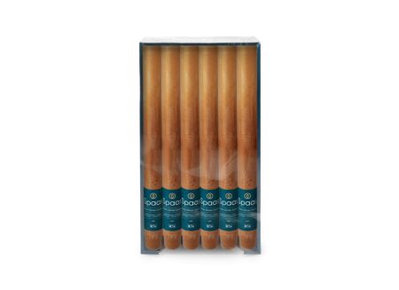 Kaars Rustiek 10u cognac, per stuk