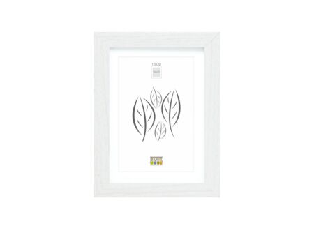 Fotokader S66KF1P1  20x15cm - hout & glas - wit