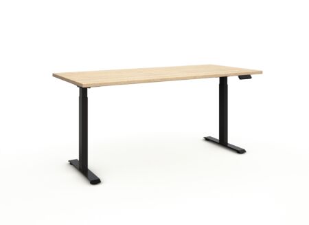 Zit sta bureau Flexo-2 180x80xH73-123cm - decor - zand eik