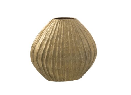 Vaas H37cm - RVS - goud