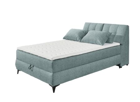 Bedbox Atlantis 140x200cm met opbergruimte stof munt