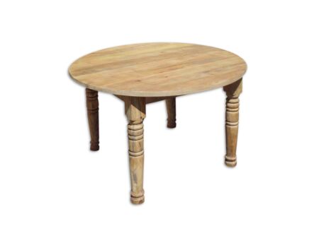 Tafel Molly  Ø115cm - mango massief - naturel