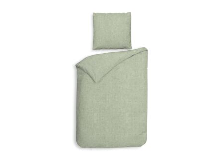 Dekbedovertrek 140x220cm - flanel - laurel green