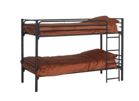 Stapelbed Us 90x200cm - metaal - zwart