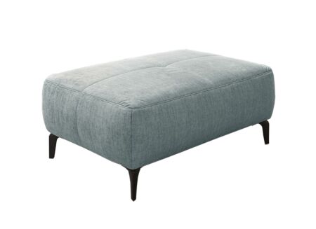 Voetenbank Saulo 114x81cm stof blauw