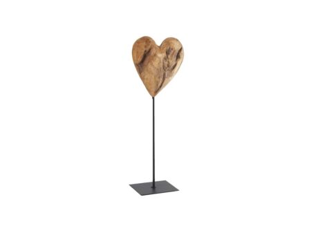 Deco Hart teak op voet H50cm