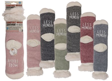 Sokken Comfort Women More Friday Less Monday one size