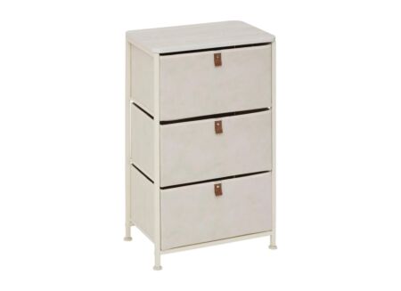 Ladekast Tissa 45x30x73cm - staal & MDF - beige