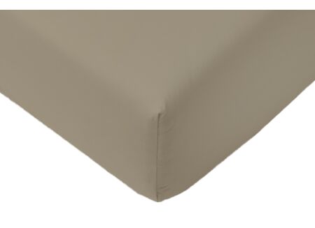 Hoeslaken Arya 90x200cm - katoen - mastiek