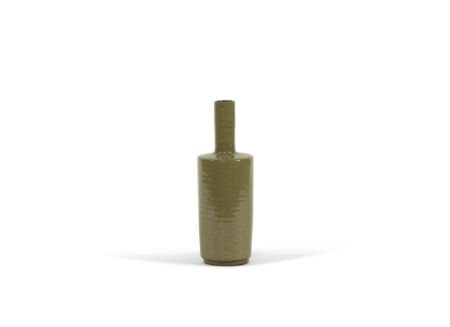 Vaas H47cm - terracotta - groen