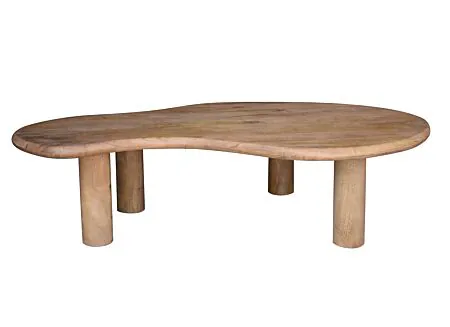 Salontafel Odilon 145x85cm - hout massief - naturel
