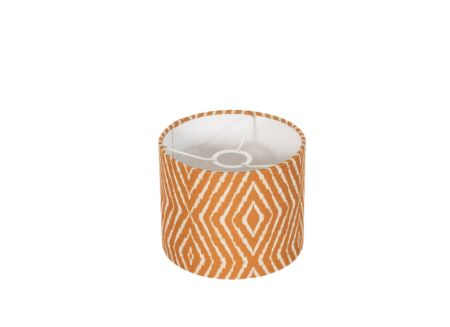Lampenkap Ø15x15cm - stof - oranje