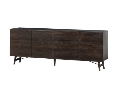 Dressoir Aura 210cm - acacia massief - espresso