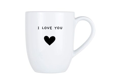 Mok Cosy I Love You 53cl - porselein - wit