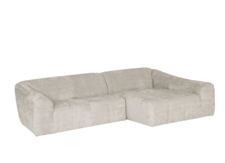 Hoeksalon Lex 284x159cm - stof - greige