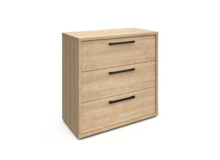 Commode Tessa 90x44x89cm - melamine - zand eik