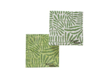 Serviette Blade 17x17cm - papier - groen 20 stuks