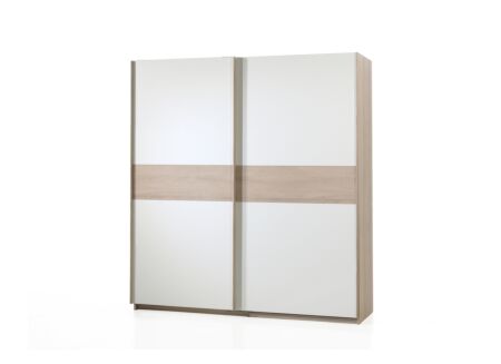Schuifdeurkast Delia 200cm - decor - rivier eik