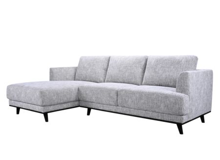 Hoeksalon Lambda 248,5x151cm - stof - ivoor